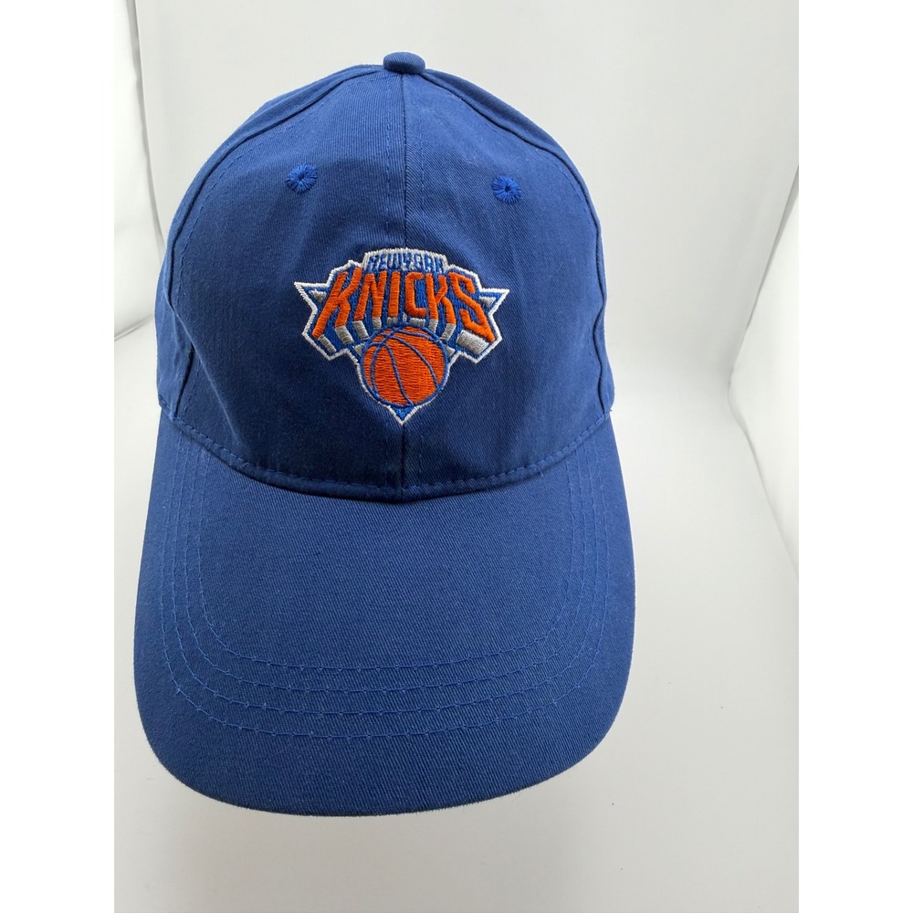 New York Knicks Blue Adjustable Strapback Hat NBA Basketball Cap Cotton Logo